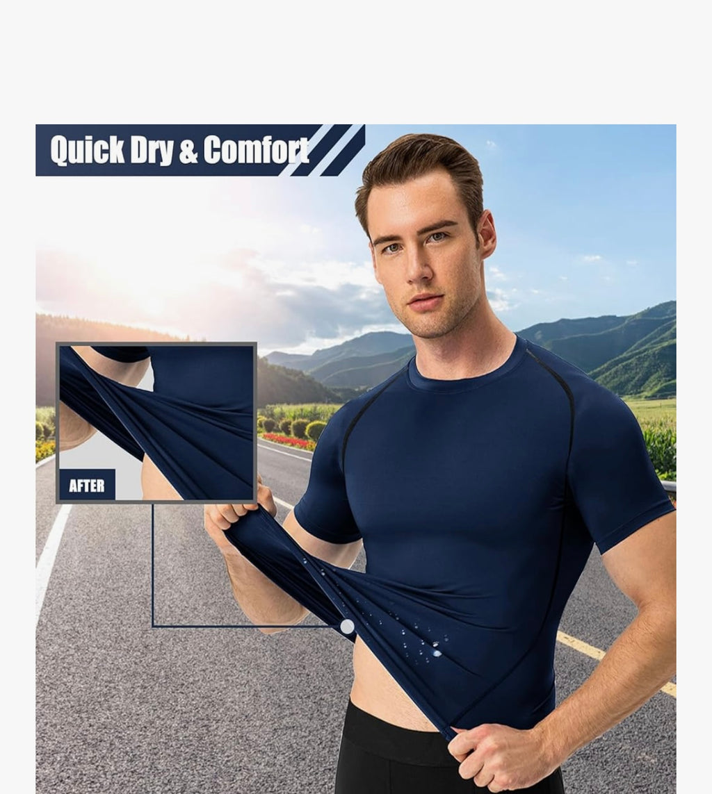 T-Shirt Compression Hommes Musculation