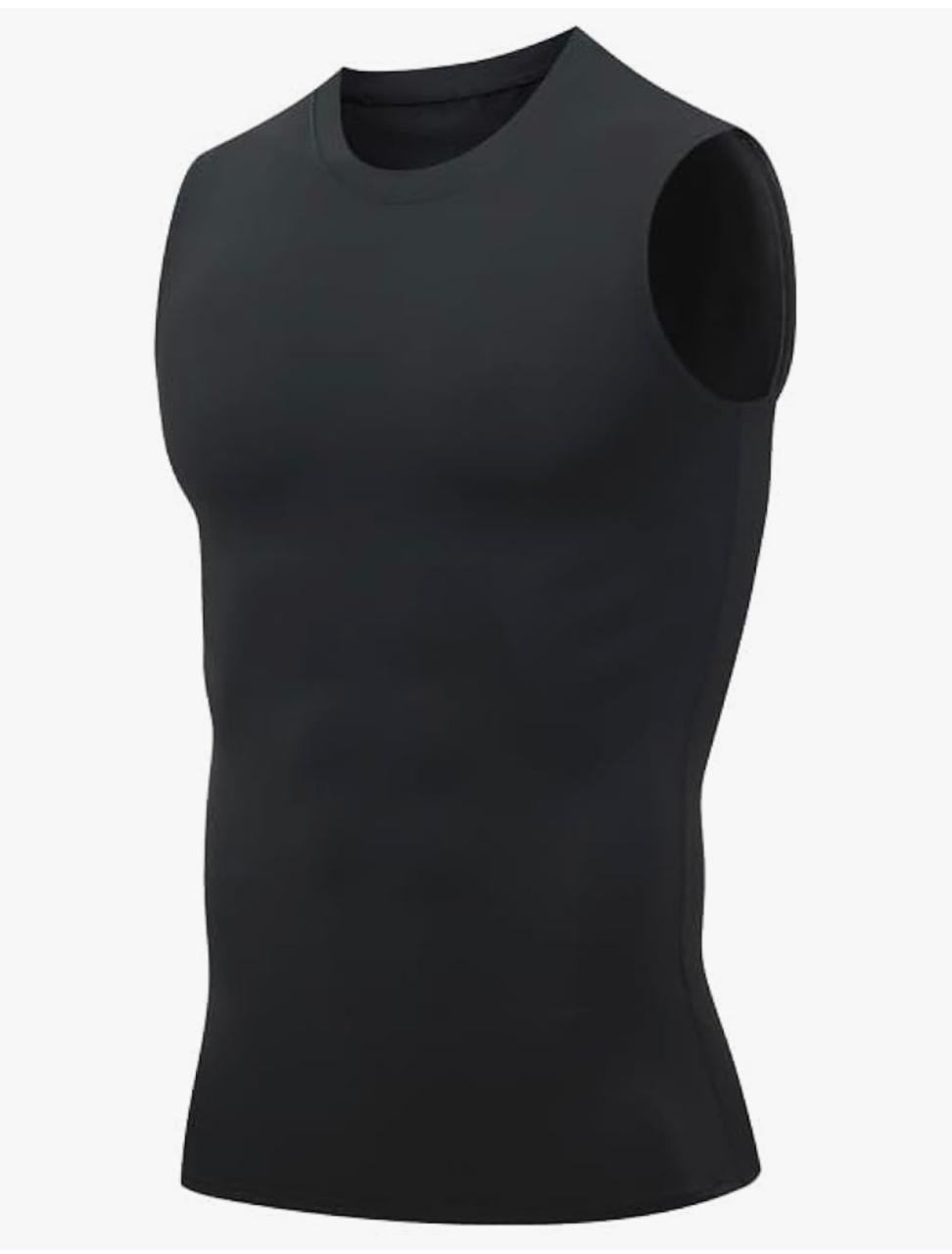 Débardeur de Compression Sport Homme Gainant Maillot de Corps Amincissant Vente Plat Minceur Sous-Vêtement