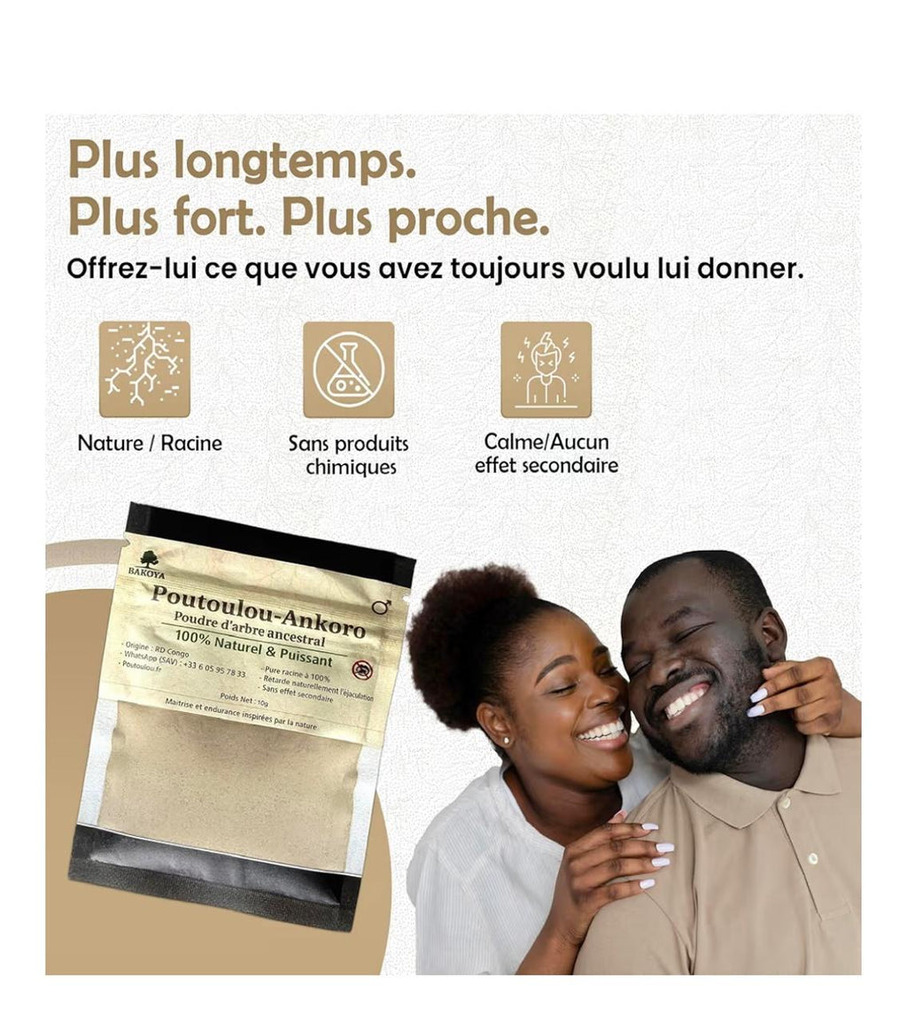 Poutoulou 100% Naturel du Congo 10 grammes utilisable plus de 10 fois